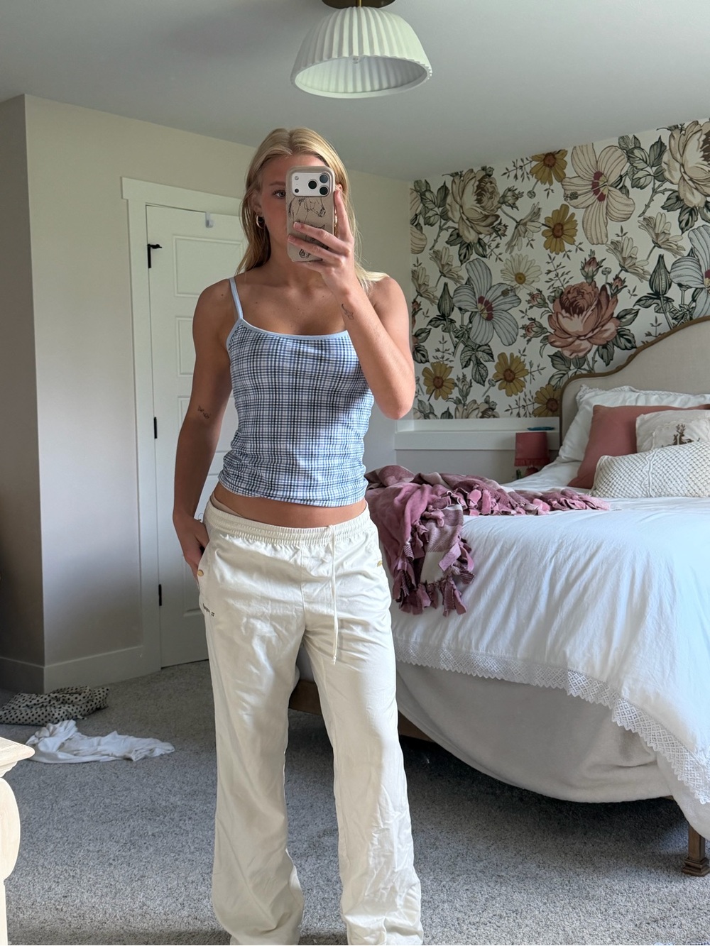 Y2K white pants
